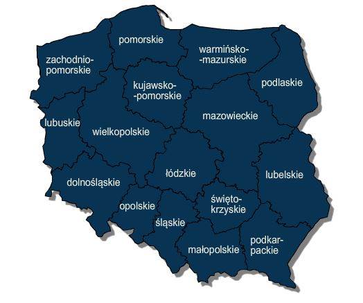 Mapa szkół zawodowych
